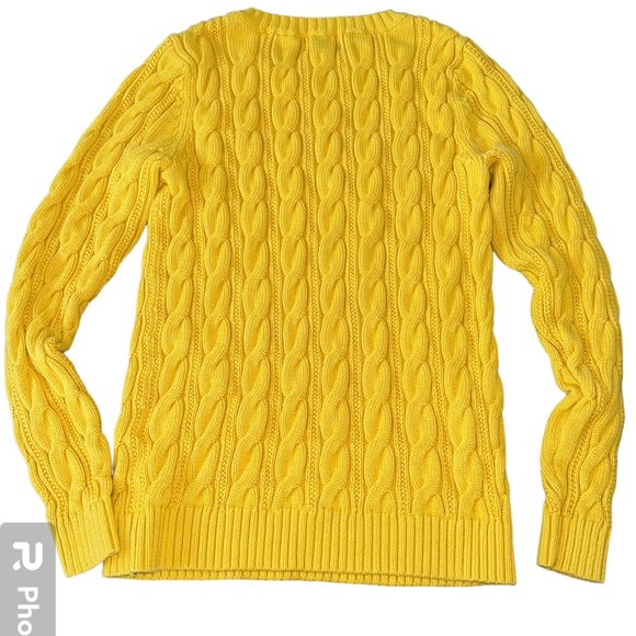 LANDS’ END Cable Knit Sweater | 100% cotton | Size S - Picture 2 of 6